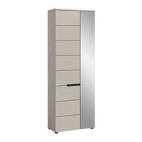 GARDEROBENSCHRANK Nova Garderobe in Basalt grau Nb. und Artisan Nb. B/H/T: 65x190x37 cm - Kaschmir, Holzwerkstoff (65/190/37cm) - Homes & Jones