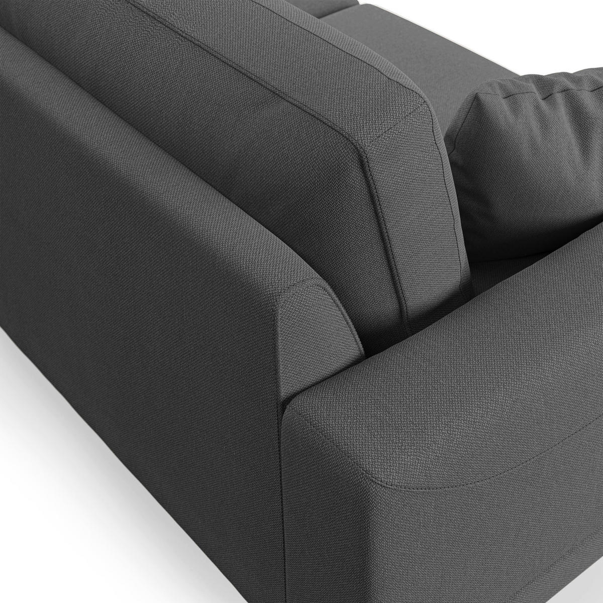 LINEARSOFA Dorian - Anthrazit, Textil (198/88/93cm) - Divani.store