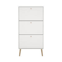 SCHUHSCHRANK, Bodo, Weiß, Holzwerkstoff, 71 x 24 x 140 cm - Weiß, Holzwerkstoff (71/140/24cm) - ebuy24