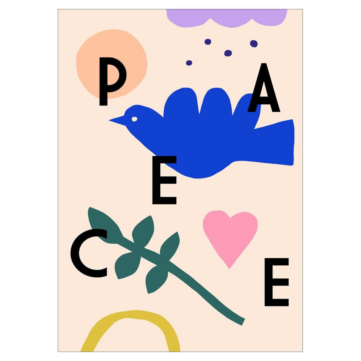 POSTER Maren Gross - Peace - Multicolor, Papier (30/40/0.1cm) - Poster&Frame