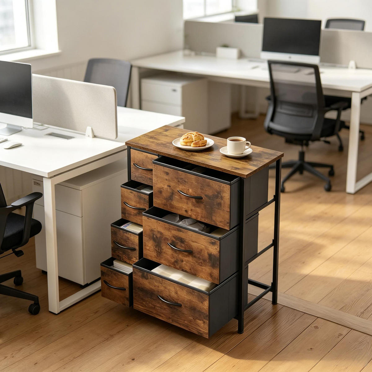 SIDEBOARD Rustikalbraun 63.5/30/73 cm - Wildeiche, Holz (63.5/73/30cm) - PANGIVO
