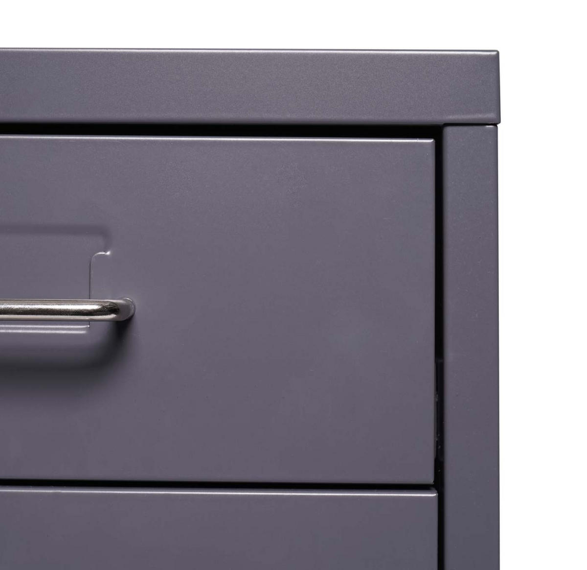 ROLLCONTAINER Housten 48x28x41cm 4 Schubladen Dunkelgrau - Dunkelgrau, Metall (28/48/41cm) - PROREGAL