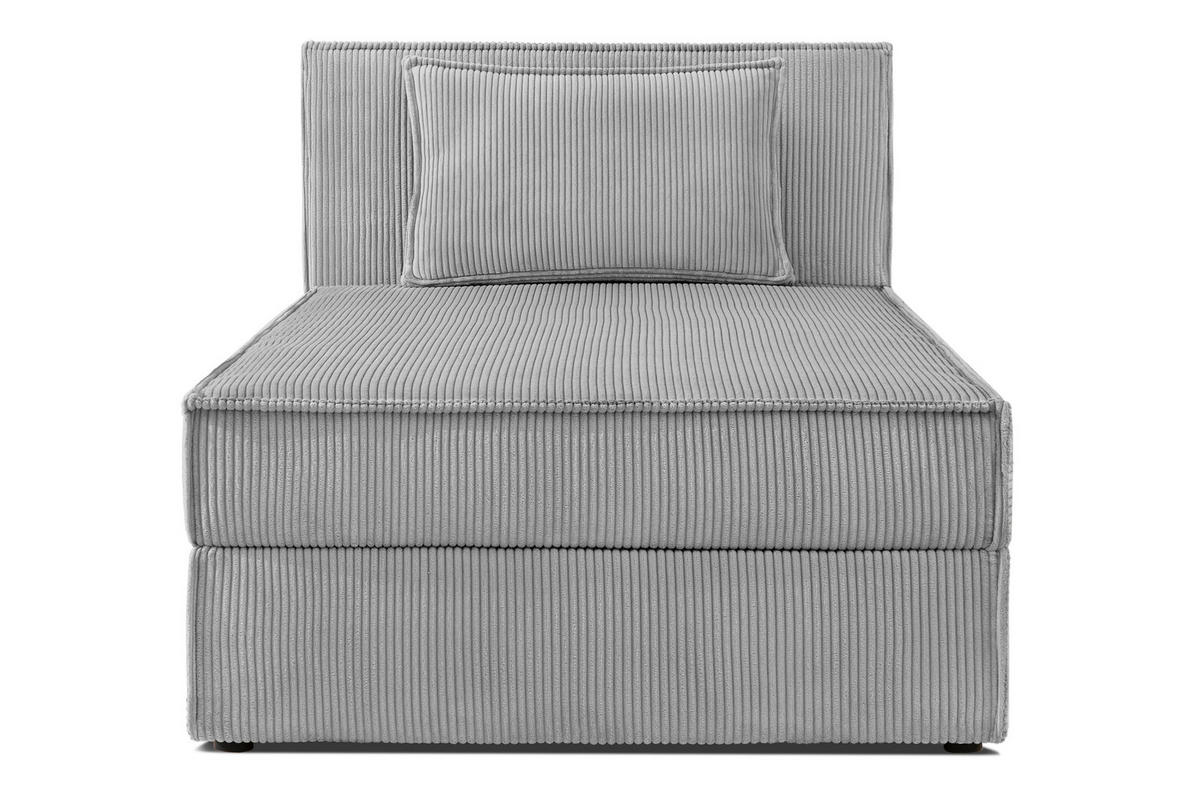 BOXSPRINGBETT ROTI Einzelbett, hellgrau - Hellgrau/Schwarz, Holz/Holzwerkstoff (100/200cm) - KONSIMO®