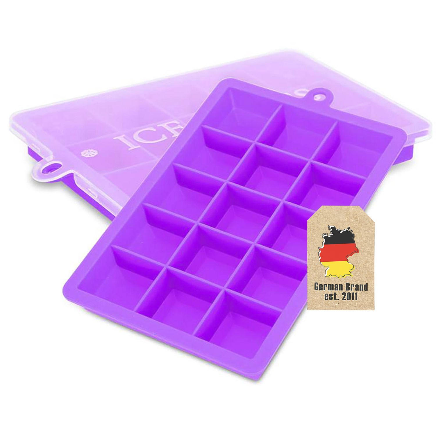 Intirilife Eiswürfelform Lila 13x2.5x18 cm