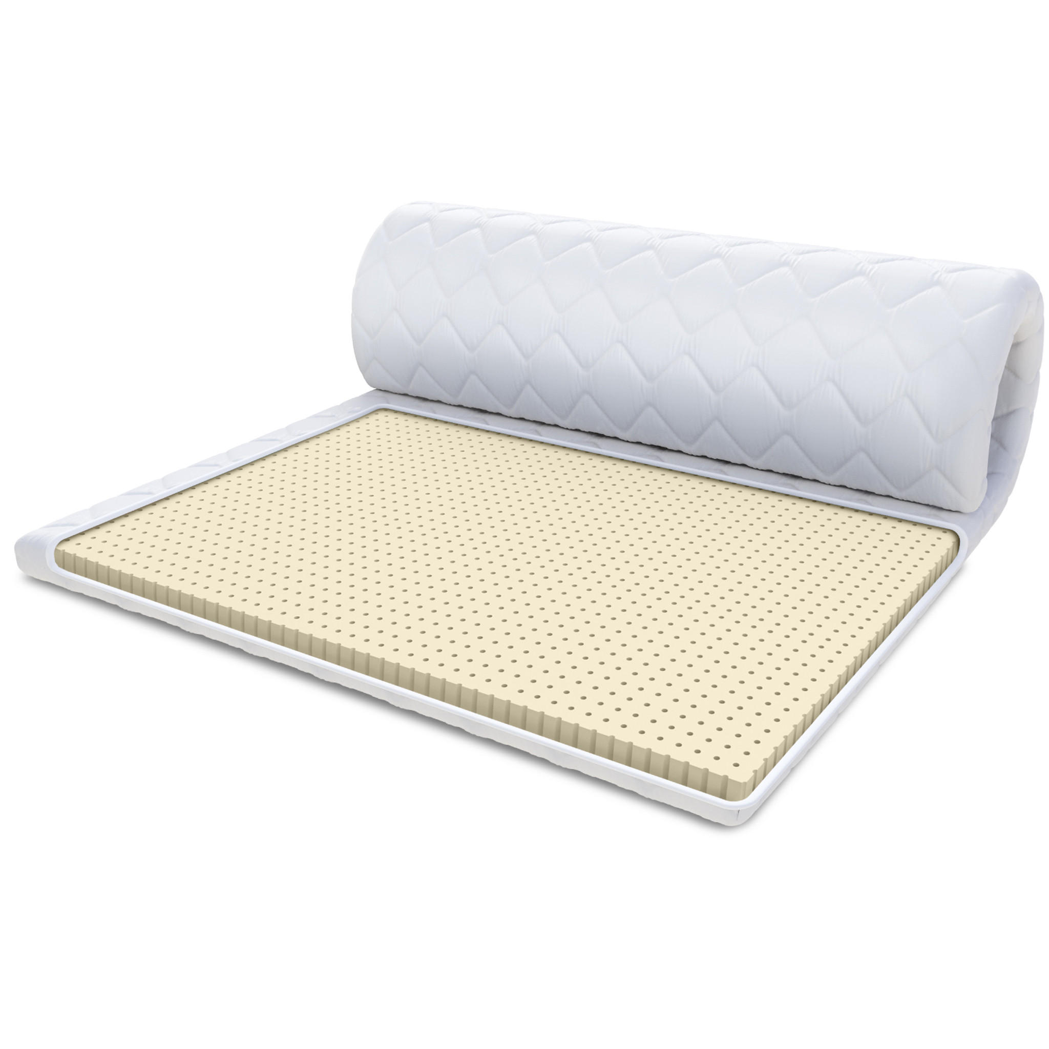 FDM Topper Weiß 80x200 cm