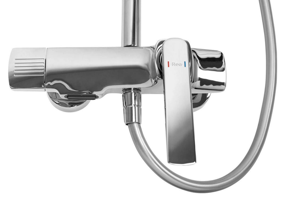 DUSCHGARNITUR Rea Rebel Chrome - Chromfarben, Metall (25/135.5/50cm) - REA