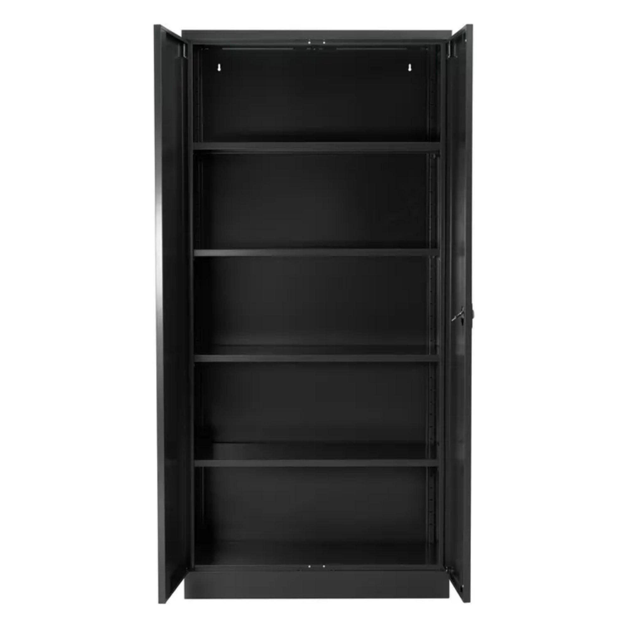 STAHLSCHRANK Bee mit 9 lackierten Fachböden 195x92x42 cm Korpusfarbe Anthrazit Frontfarbe Anthrazit - Anthrazit, Metall (92/195/42cm)