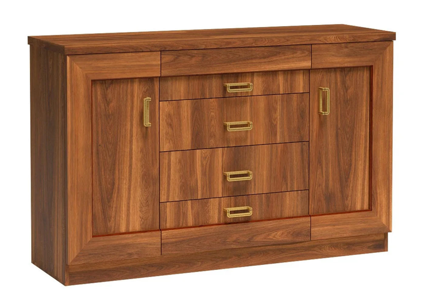 KOMMODE TADEUSZ T-6 - Akaziefarben, Holzwerkstoff (140/90/44cm) - Meblini