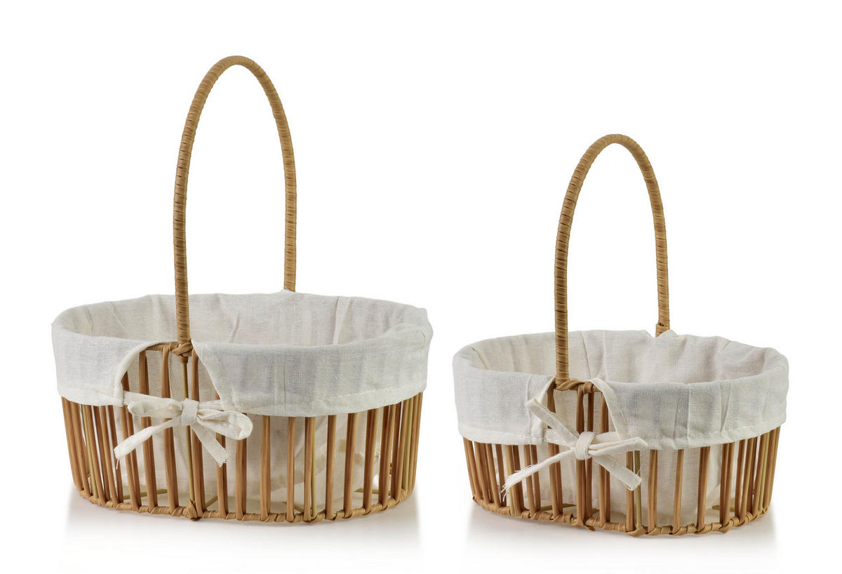 KORB Will Naturfarbe 20x26x12/30 cm Kunststoff - Naturfarben, Kunststoff (26/30/20cm) - Mondex