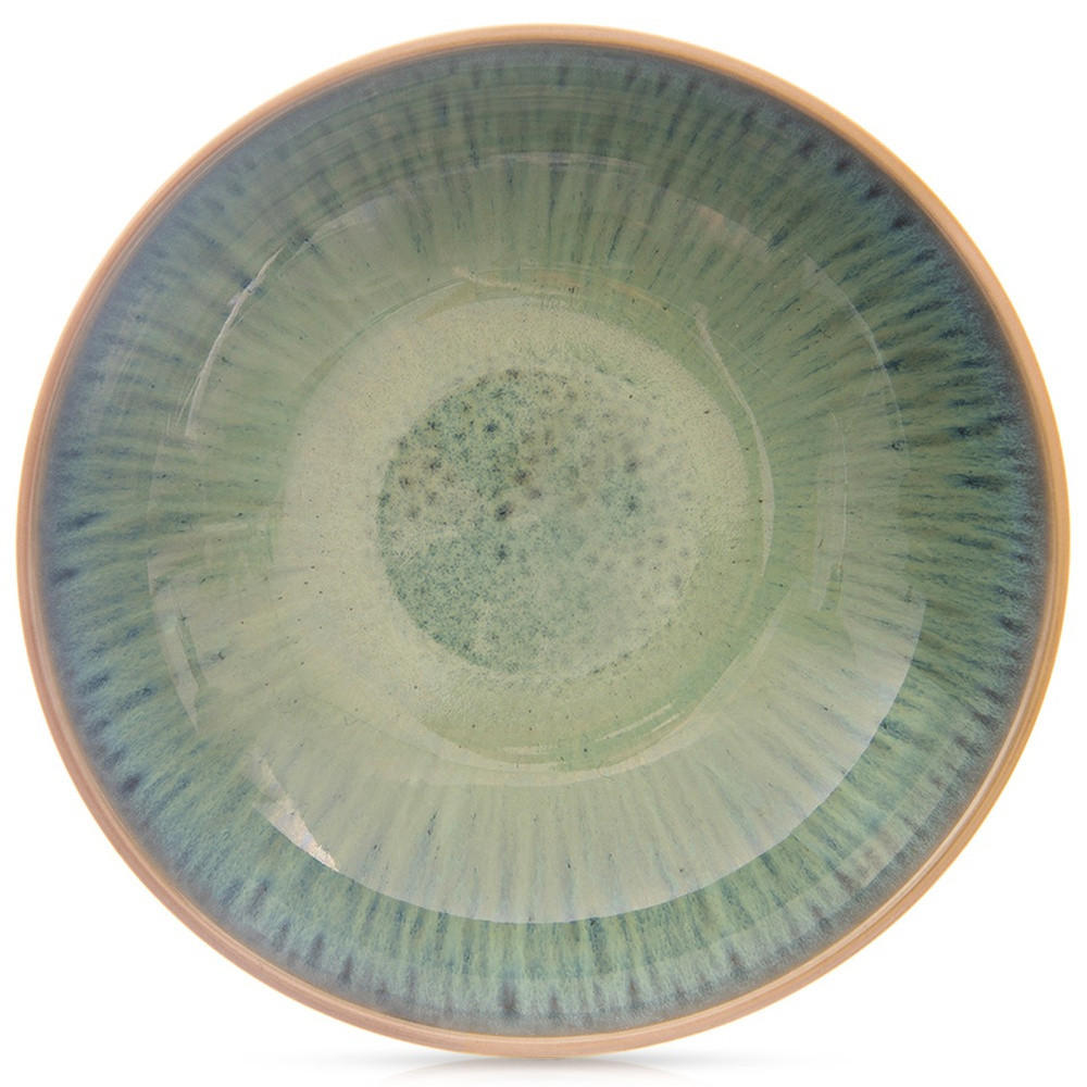 SUPPENTELLER Glaze tief grün - Grün, Keramik (20.5/20.5/6cm) - Orion 