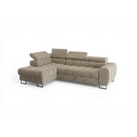 ECKSOFA Bastien Mit Schlaffunktion - Beige, Holzwerkstoff/Textil (170/260cm) - Fun Möbel