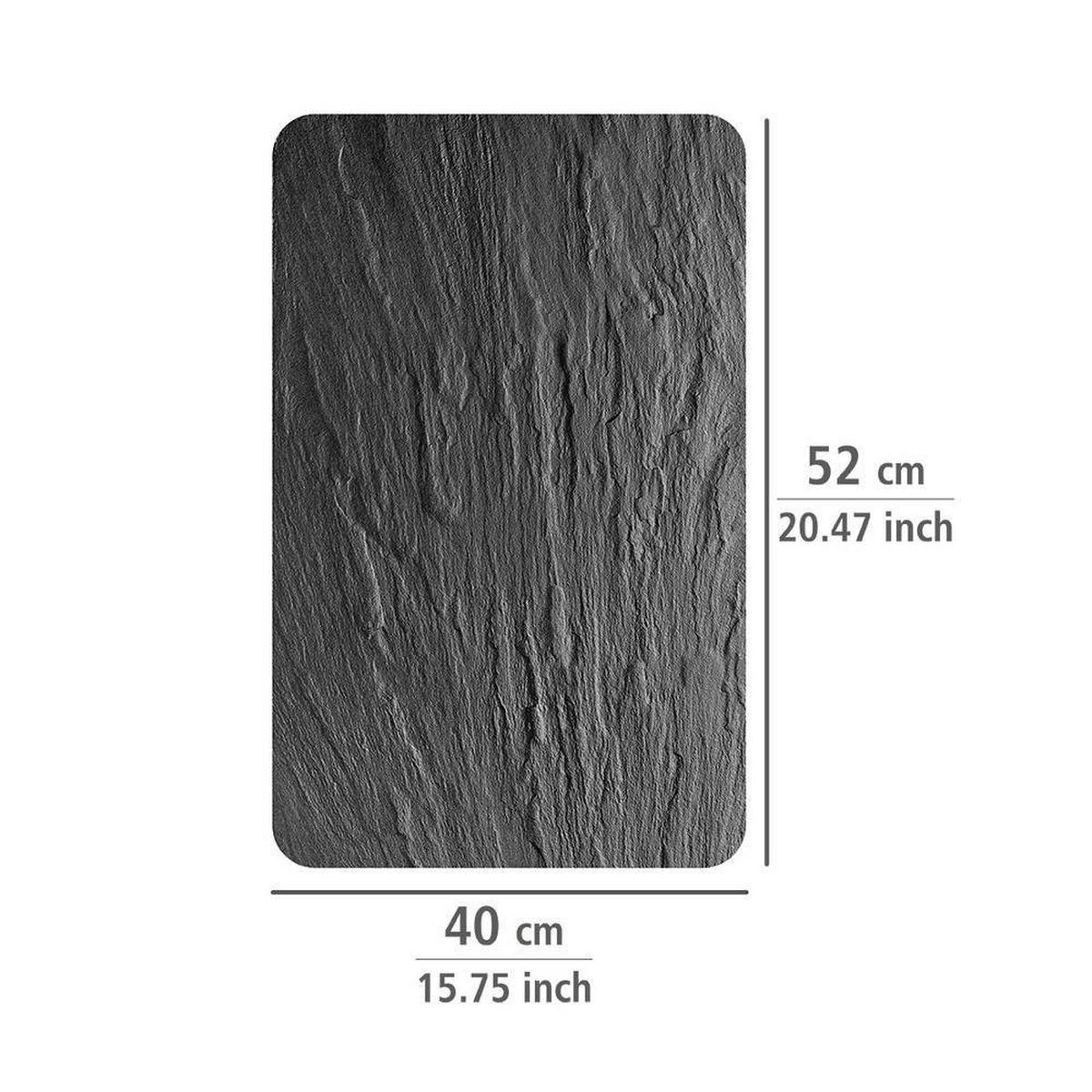 GLASSCHUTZPLATTEN für Herd - 2 Stück Slate Xl 52/40/0,5 cm - Anthrazit, Glas (40/0.5/52cm) - Wenko