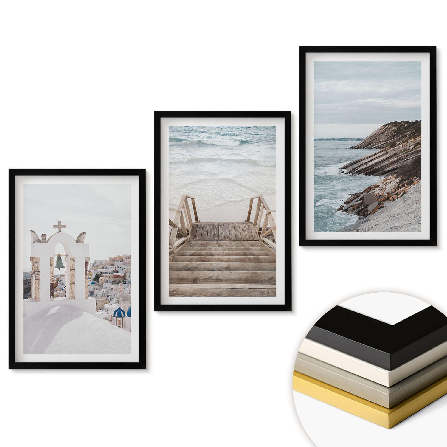 ArtPrintCave Wandbilder Schwarz 40x60 cm