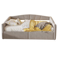 BETT 140/200 cm mit hydraulischer Lagerung und Lattenrost Hellgrau - Hellgrau, Leder (140/200cm) - OKWISH