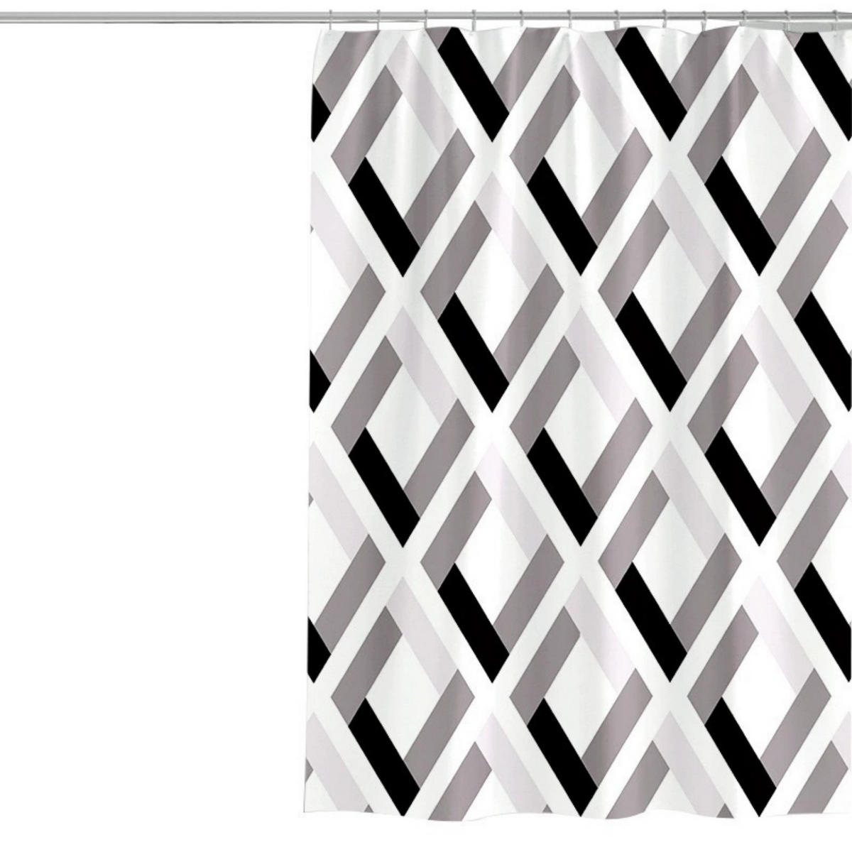 DUSCHVORHANG 300/200 cm Stoff Schimmelresistent - Multicolor, Kunststoff (300/200cm) - MCBOSON