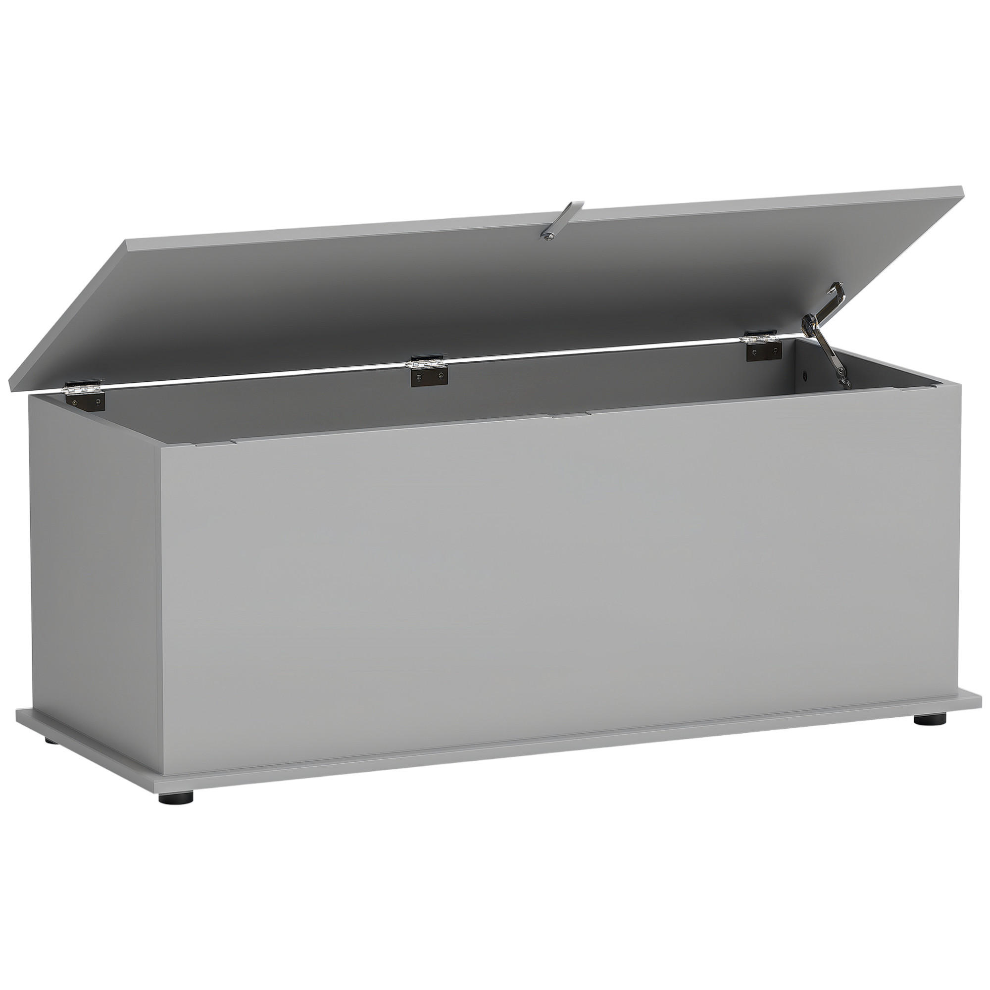 KISSENBOX DE-12477 mit klappdeckel 100/40/40 cm Grau - Grau, Holzwerkstoff (40/40/100cm) - ComfortXL