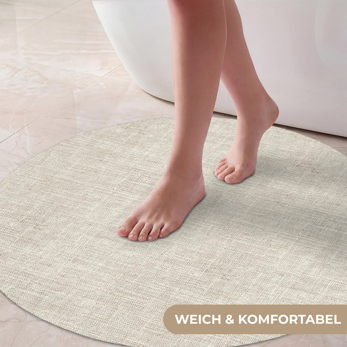 KOUPELNOVÁ PŘEDLOŽKA Povlečení - Textura - Béžová 70x70 cm - béžová, textil/plast (70/70cm) - OnlyWow