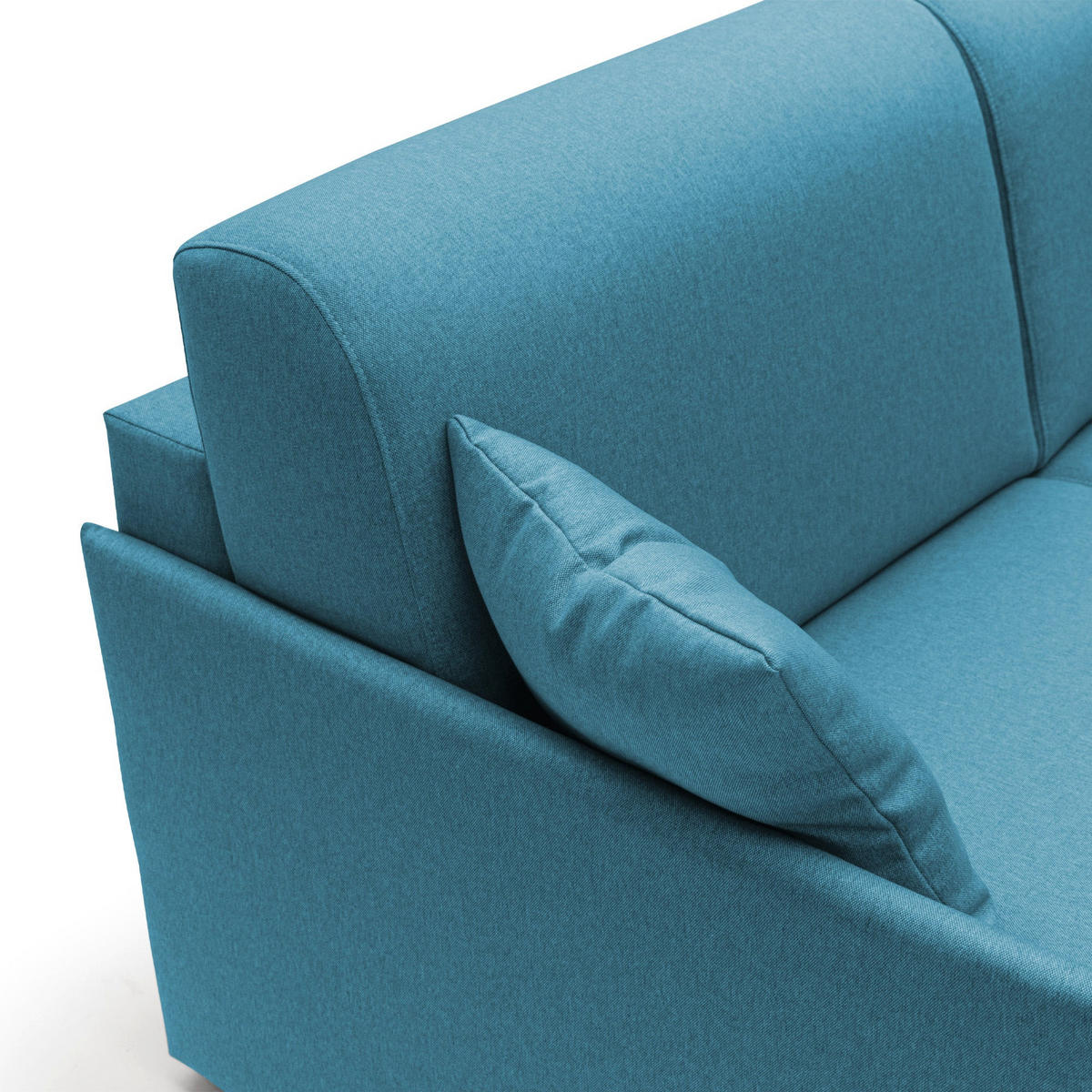 ECKSOFA LINKS Evans - Hellblau, Textil (272/96cm) - Divani.store