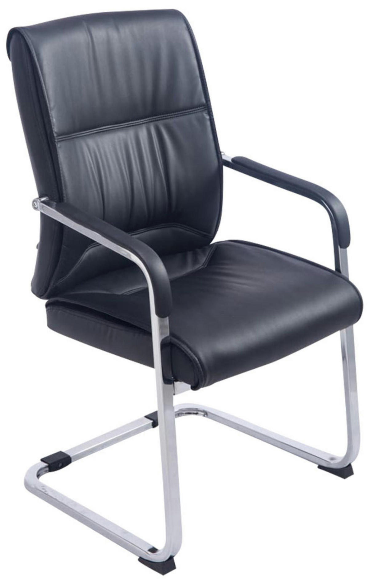 SCHWINGSTUHL 2er Set Lederlook schwarz - Schwarz, Textil/Metall (58/102/65cm) - CLP