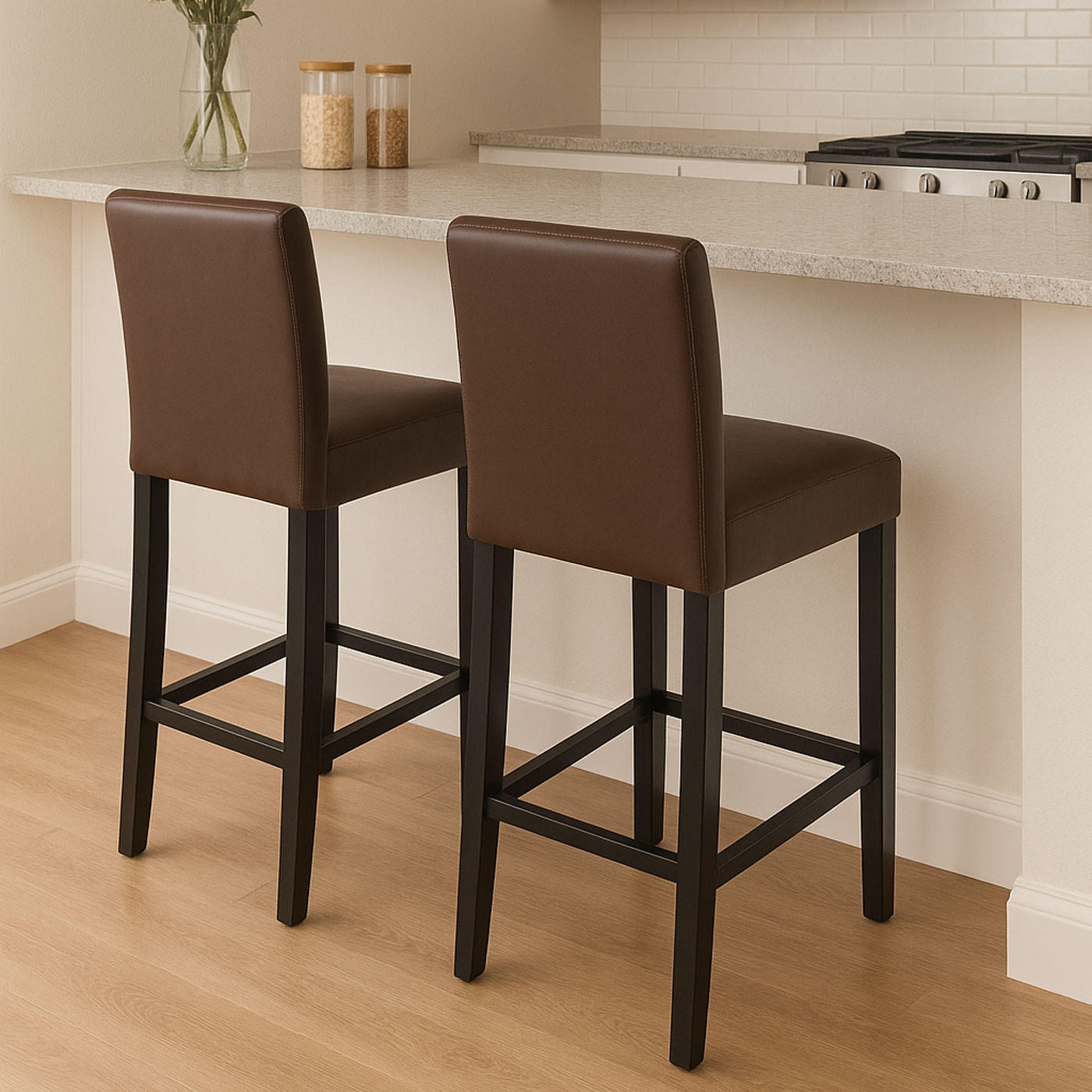BARHOCKER Braun 2er-Set - Braun, Textil (41/109/50cm) - MCW