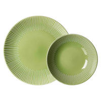 TAFELSERVICE Banda Grün 12er Set - Grün, Keramik (1/1/1cm) - Ritzenhoff Breker