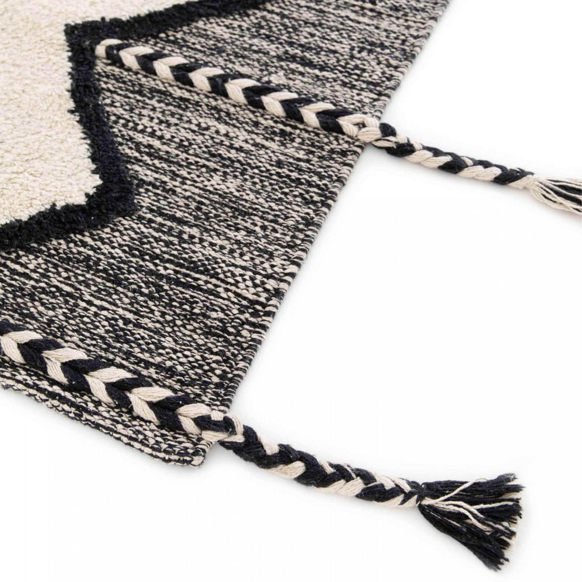TEPPICH, 80 x 200 cm, Weiß - Weiß, Textil (200/80cm) - Oviala