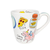 BECHER Love Letter P in Bunt - 350 ml - Multicolor, Keramik (0.35L) - Blond Amsterdam