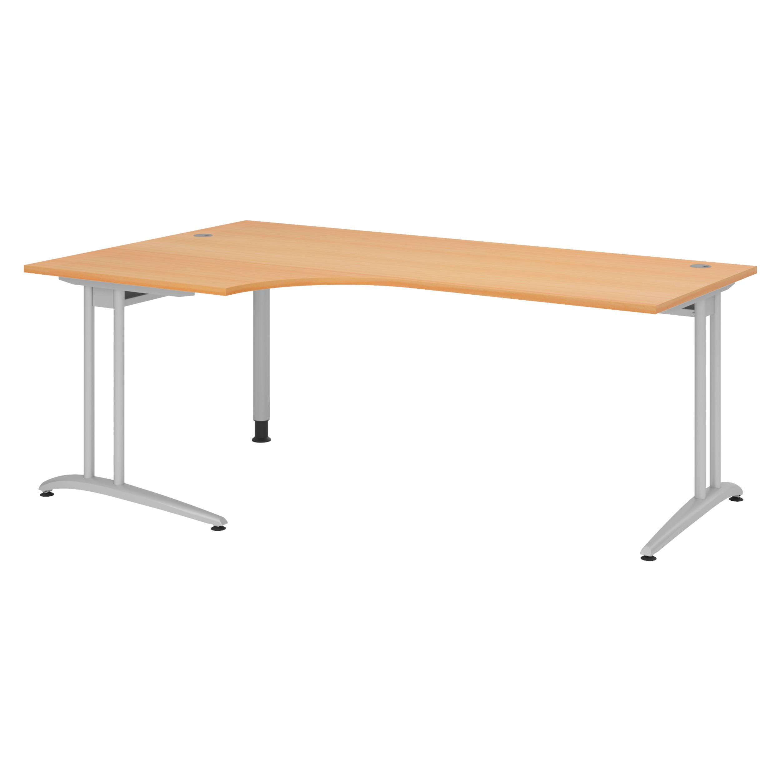 SCHREIBTISCH Serie-B 120/200/72 cm in Buchefarben - Buchefarben, Holzwerkstoff (120/200/72cm) - bümö
