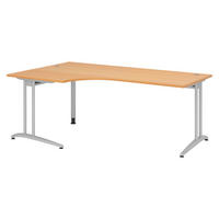 SCHREIBTISCH Serie-B 120/200/72 cm in Buchefarben - Buchefarben, Holzwerkstoff (120/200/72cm) - bümö