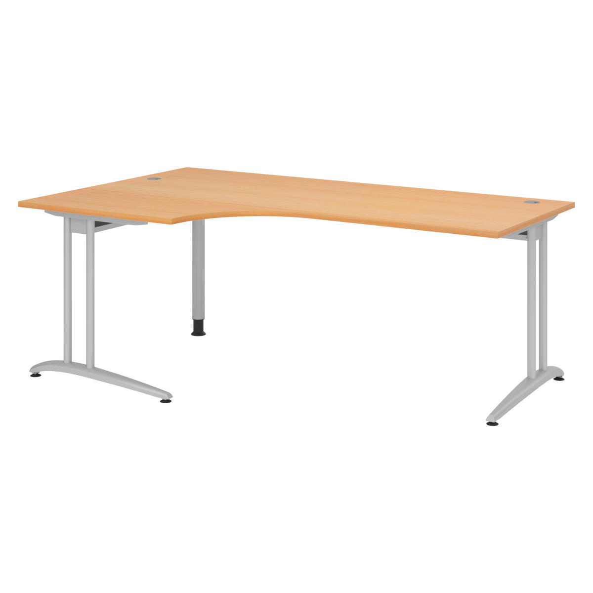 SCHREIBTISCH Serie-B 120/200/72 cm in Buchefarben - Buchefarben, Holzwerkstoff (120/200/72cm) - bümö