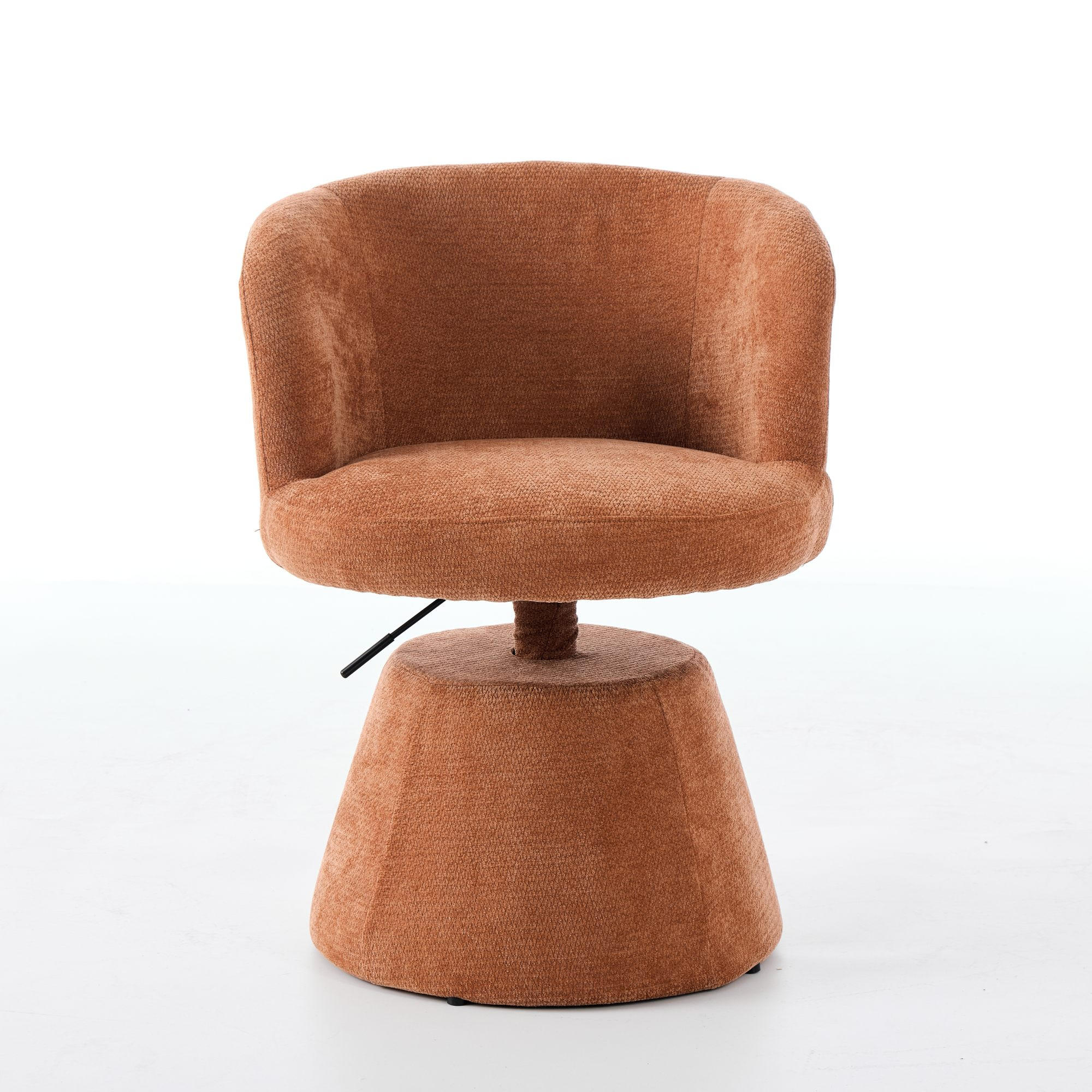 BARHOCKER Orange 1er-Set Höhenverstellbar Drehbar 360° Chenille - Orange, Textil (57.5/92.5/60cm) - PANGIVO