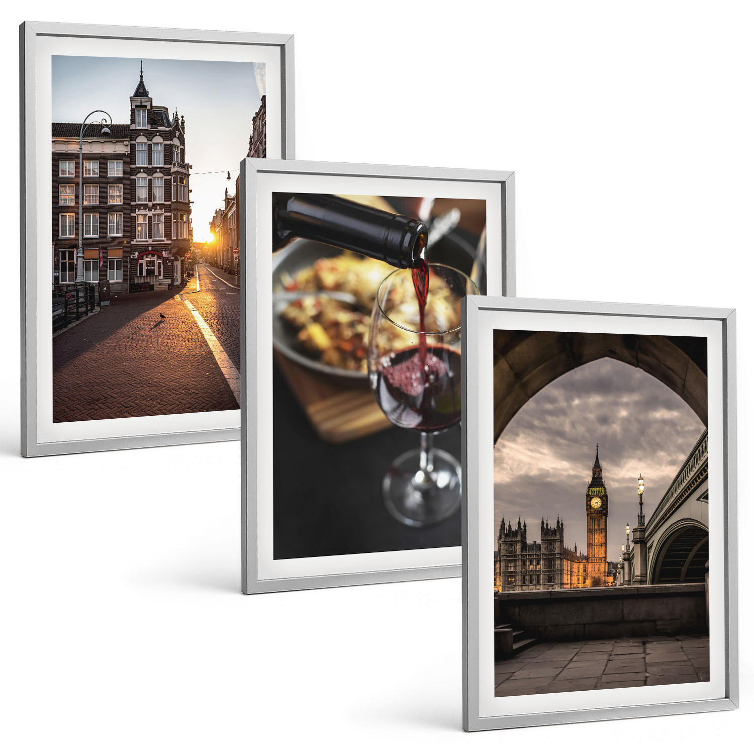 Tulup Bilder Silber 40x60 cm