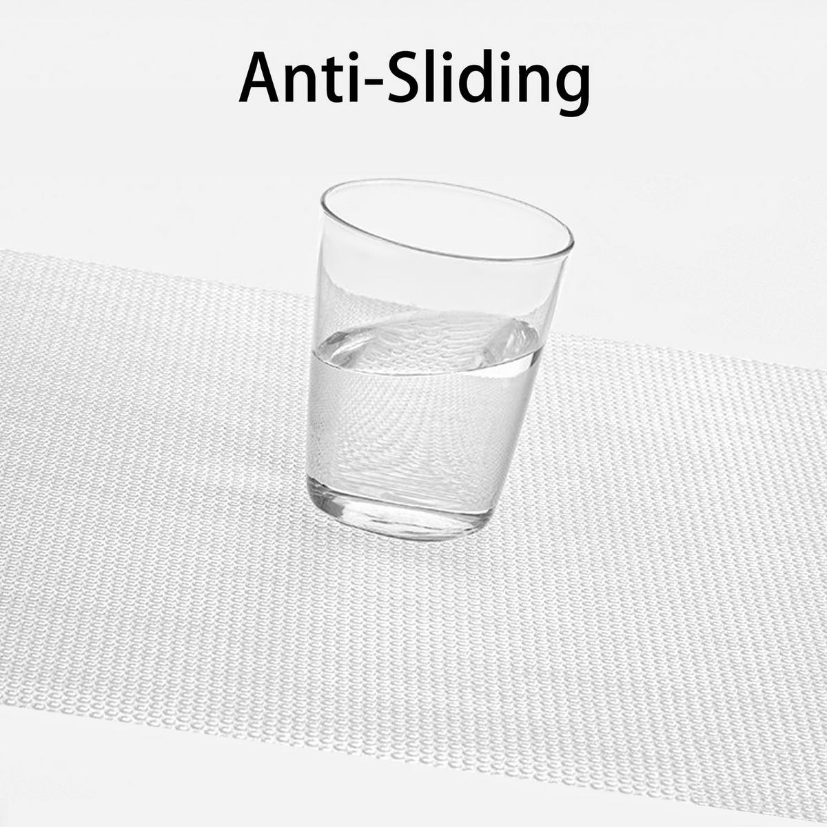 KÜHLSCHRANKMATTE 45 x 30 cm Antibakteriell (6er-Set) - Transparent, Kunststoff (30/1/45cm) - Intirilife