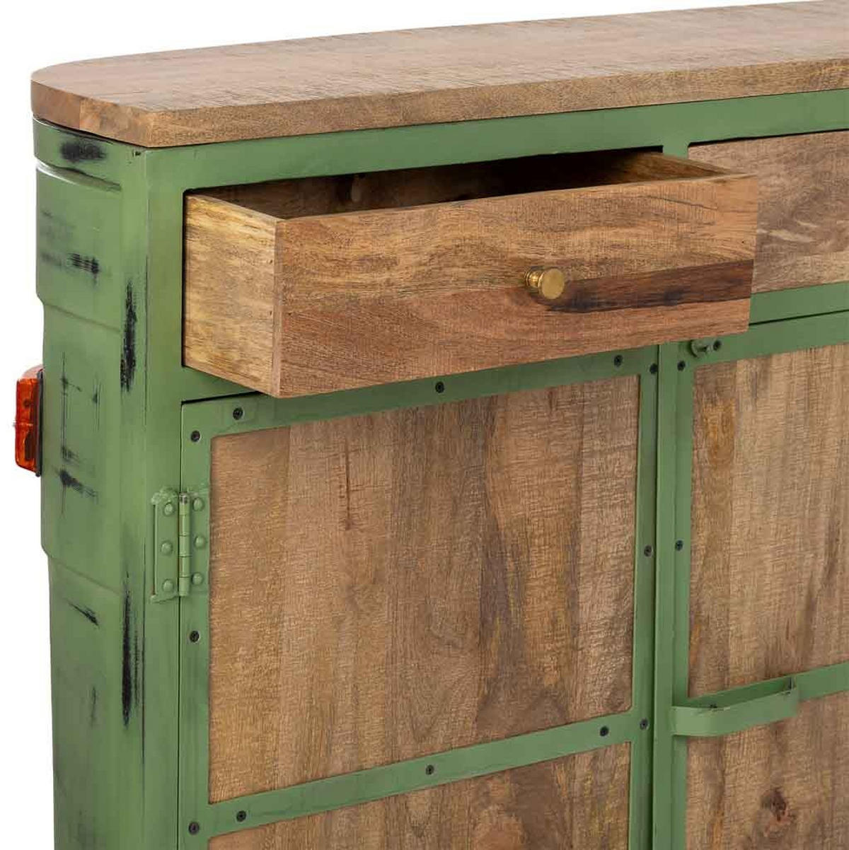 WEINREGAL, grün, 241x40x108cm - Grün, Metall (241/108/40cm) - Wanderlust