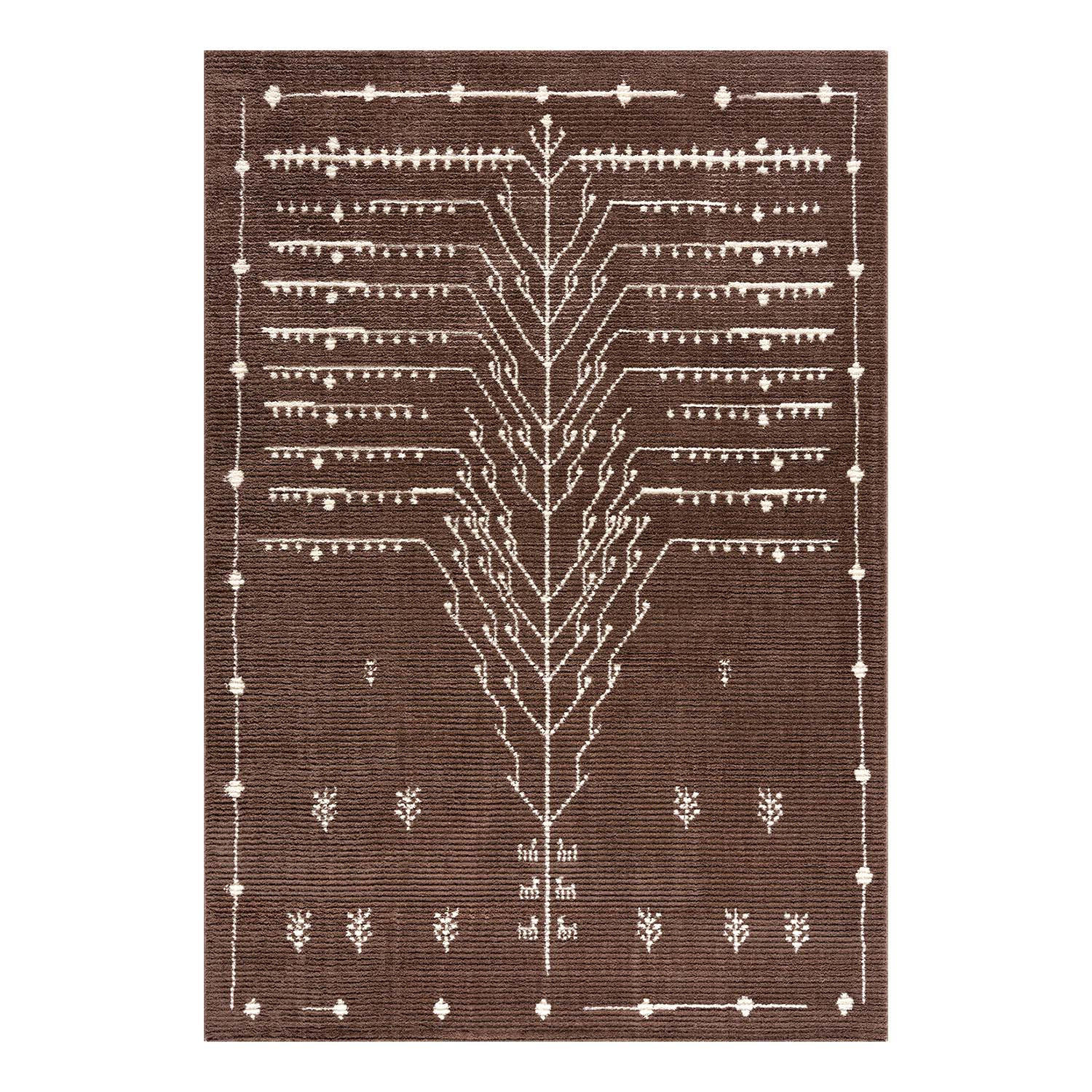 KURZFLOR-TEPPICH April 2308 Braun 140x200 cm - Braun, Textil (140/200cm) - carpet city