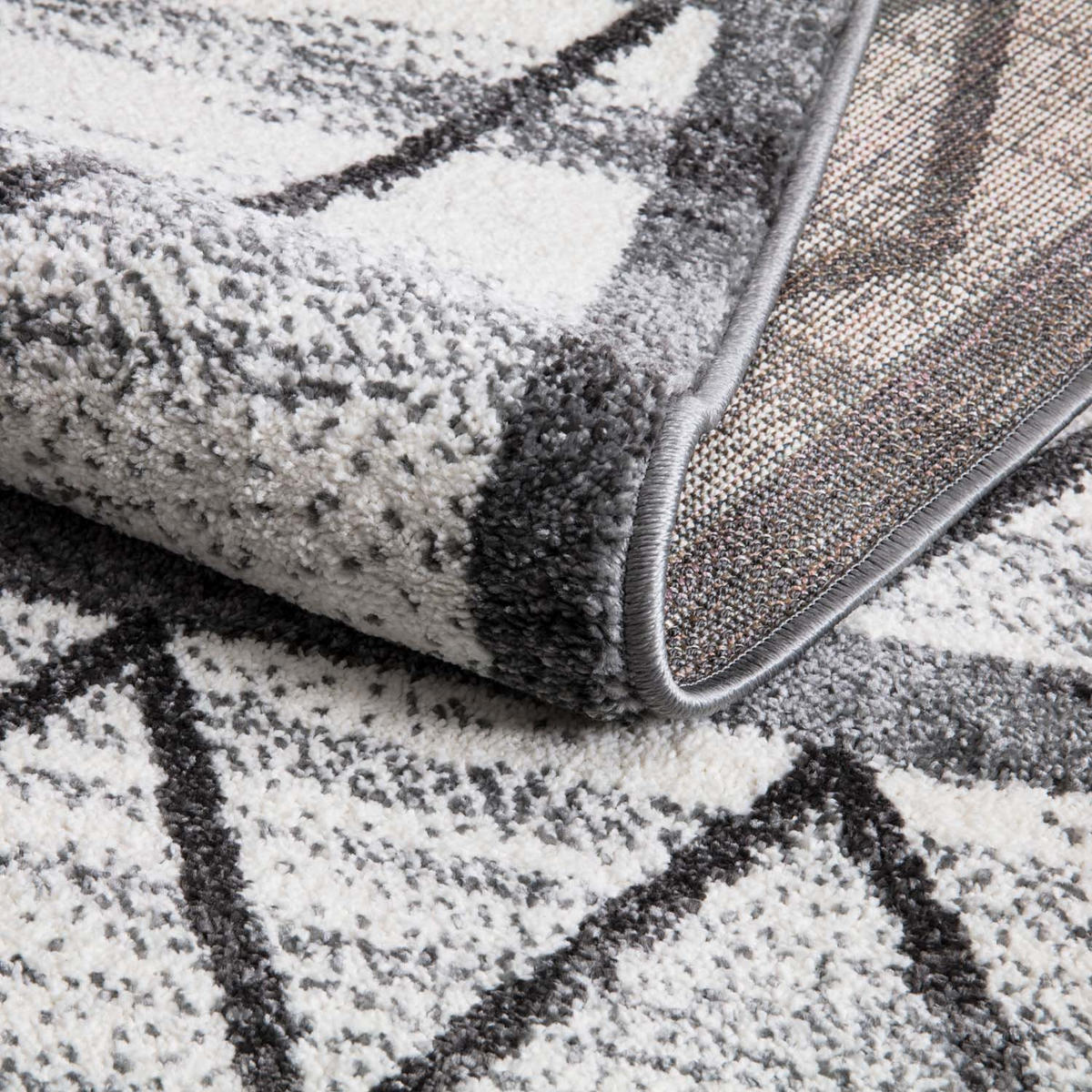 KURZFLOR-TEPPICH Young 964 Grau 190x280 cm - Creme/Grau, Textil (190/280cm) - carpet city
