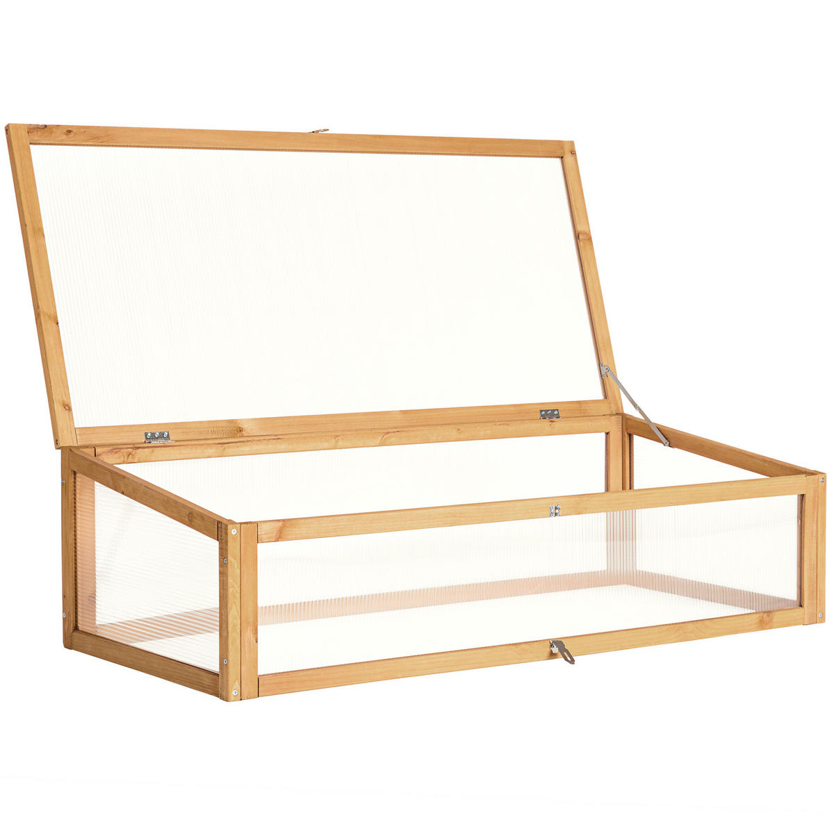 FRÜHBEET Aufsatz, 115 x 53 x 34 cm,braun - Braun, Holz (53/34/115cm) - tectake