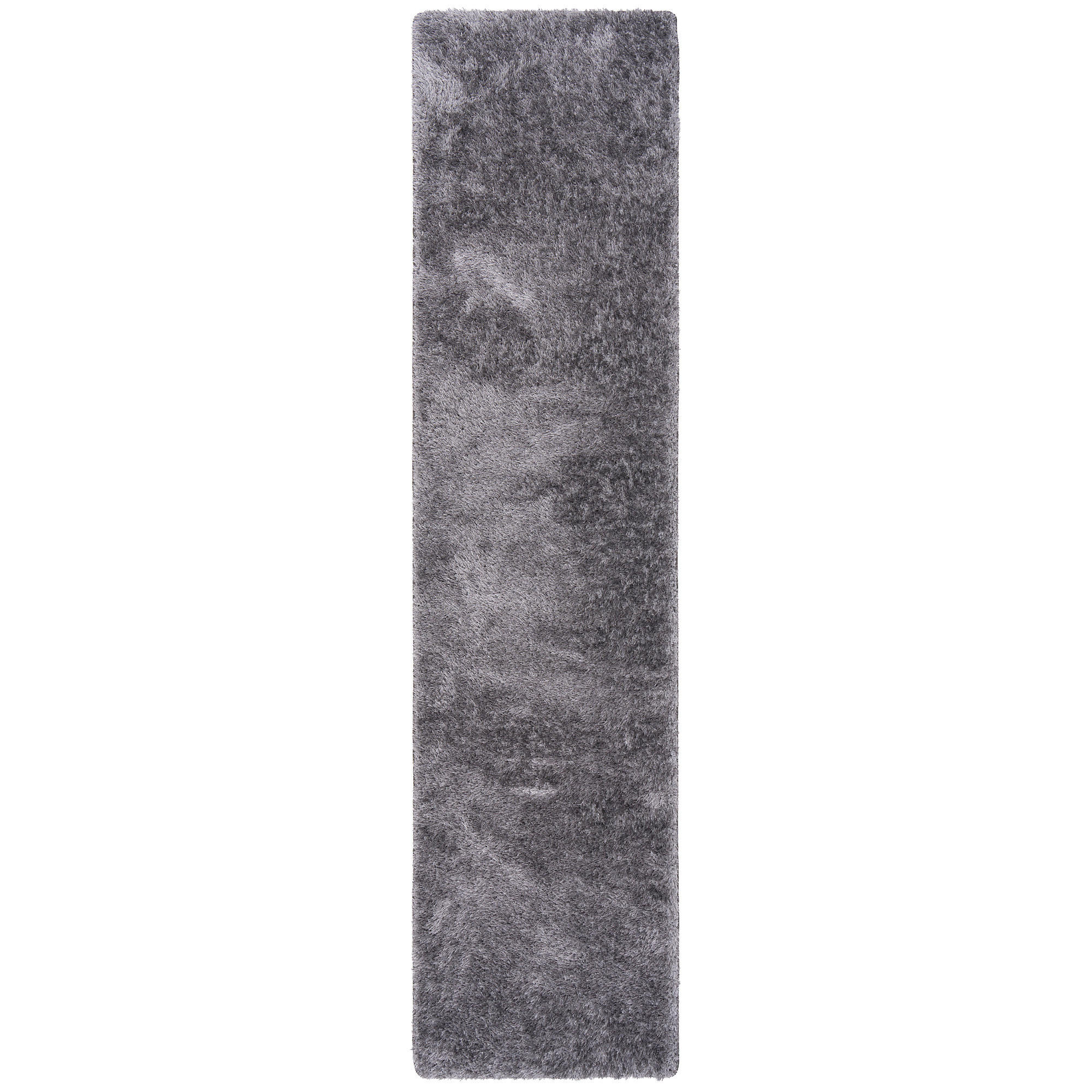 Snapstyle Hochflor Silber 100x400 cm