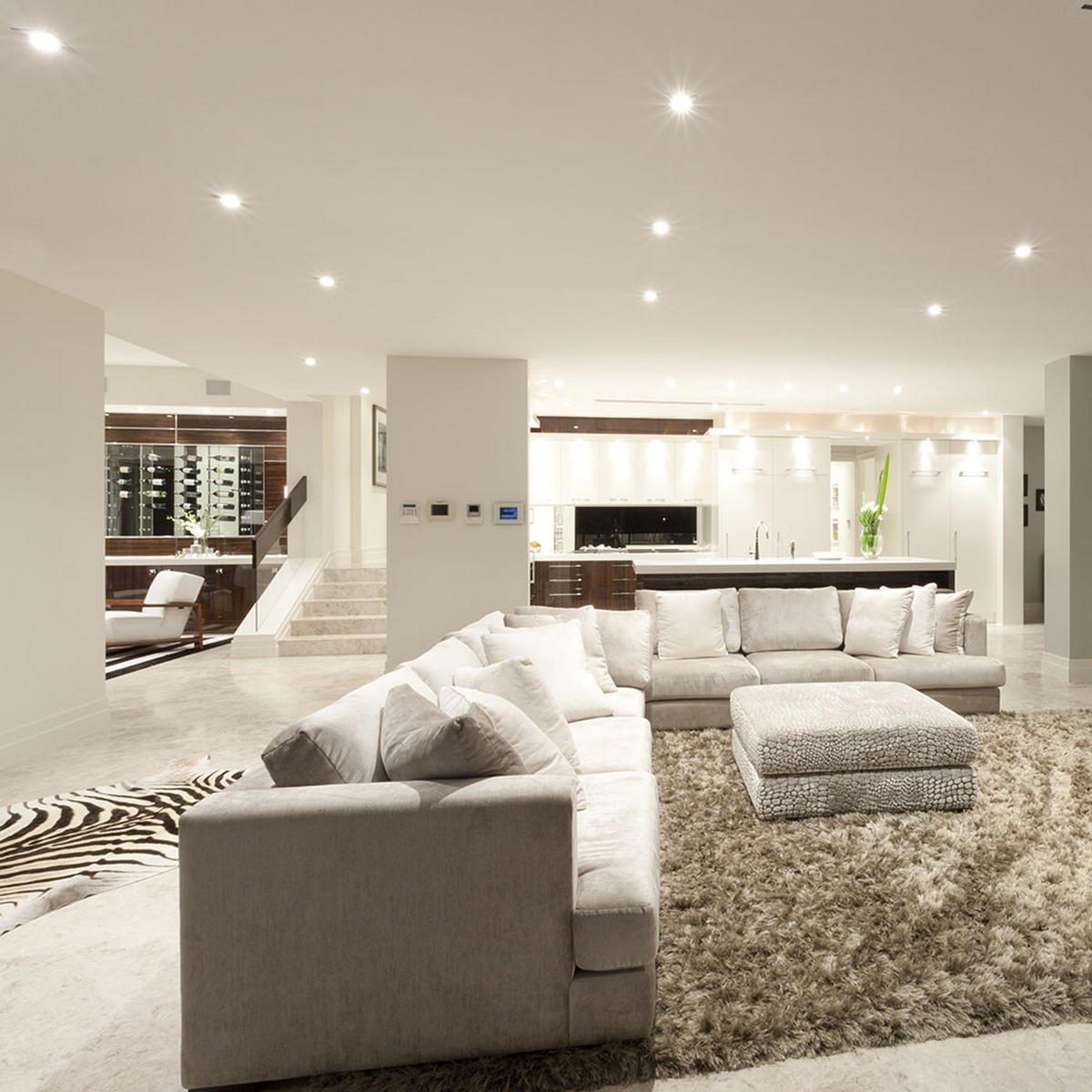 LED WANDLEUCHTE PREMIUM LINE Silber rund 8,3 cm 8x Set - Silberfarben, Metall (8.3/6/8.3cm)