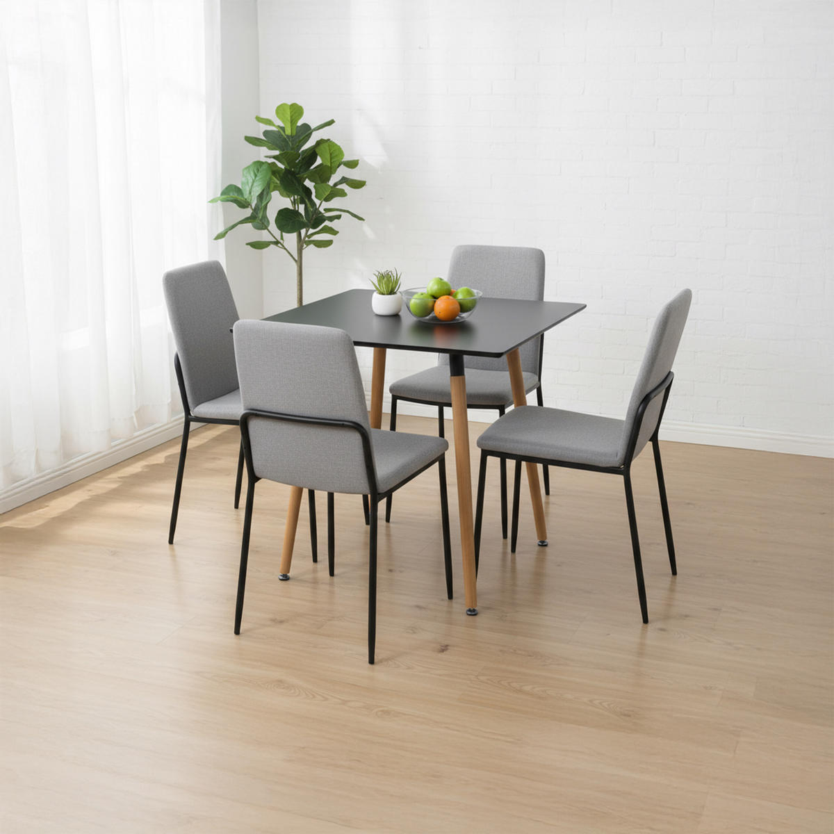 JÍDELNÍSTŮL - různobarevná, kov/dřevo (75/75/75cm) - Relaxdays