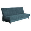 SCHLAFSOFA Enduro XIV Cord - Türkis/Schwarz, Holz/Kunststoff (195/90/85cm) - MIRJAN24