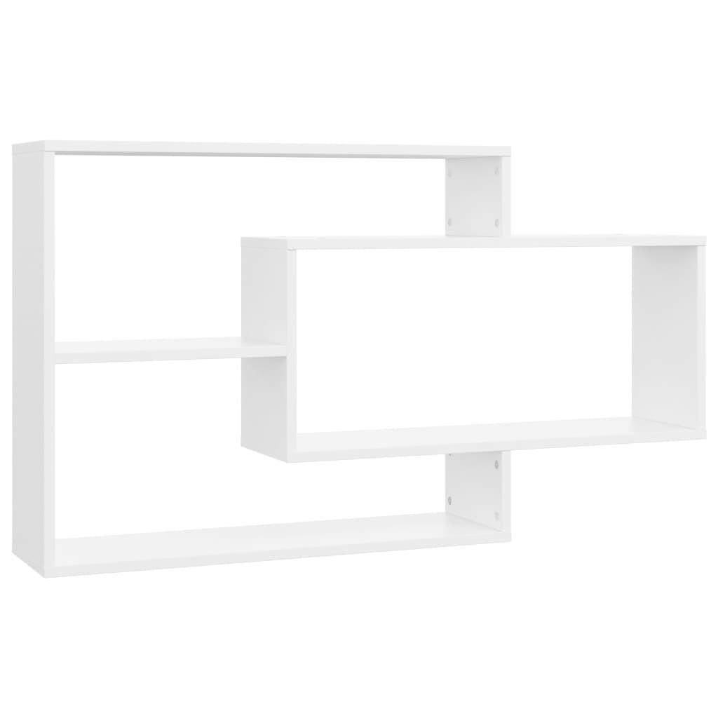 vidaXL Wandregal Weiß 104x58.5x20 cm