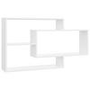 WANDREGAL mit 3 Offenen Fächern 104/20/58,5 cm aus Holzwerkstoff Weiß - Weiß, Holz (104/58.5/20cm) - vidaXL
