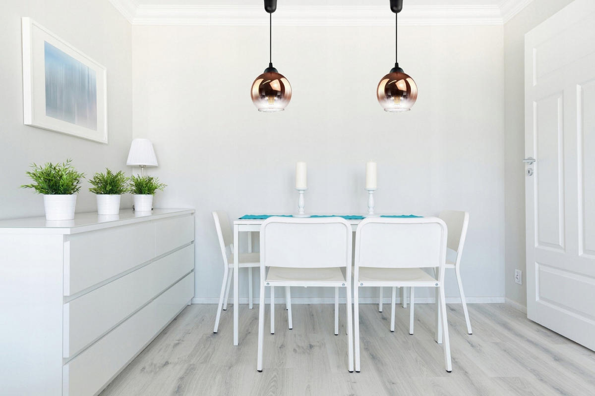 PENDELLEUCHTE MASUR - Transparent/Goldfarben, Glas/Metall (15/15/80cm) - kiki design