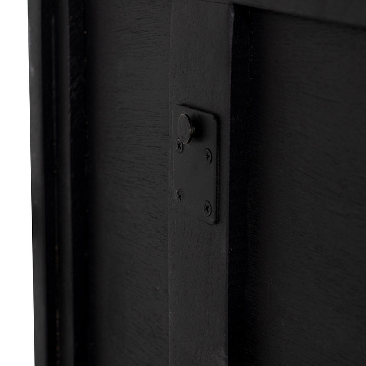 TV-MÖBEL schwebend aus Mangoholz 160cm, schwarz - Schwarz, Metall (160/40/30cm) - Giga Meubel