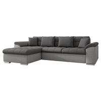 ECKSOFA Diana Lux, Seite: Links - Greige, Holz/Textil (280/160cm) - MIRJAN24