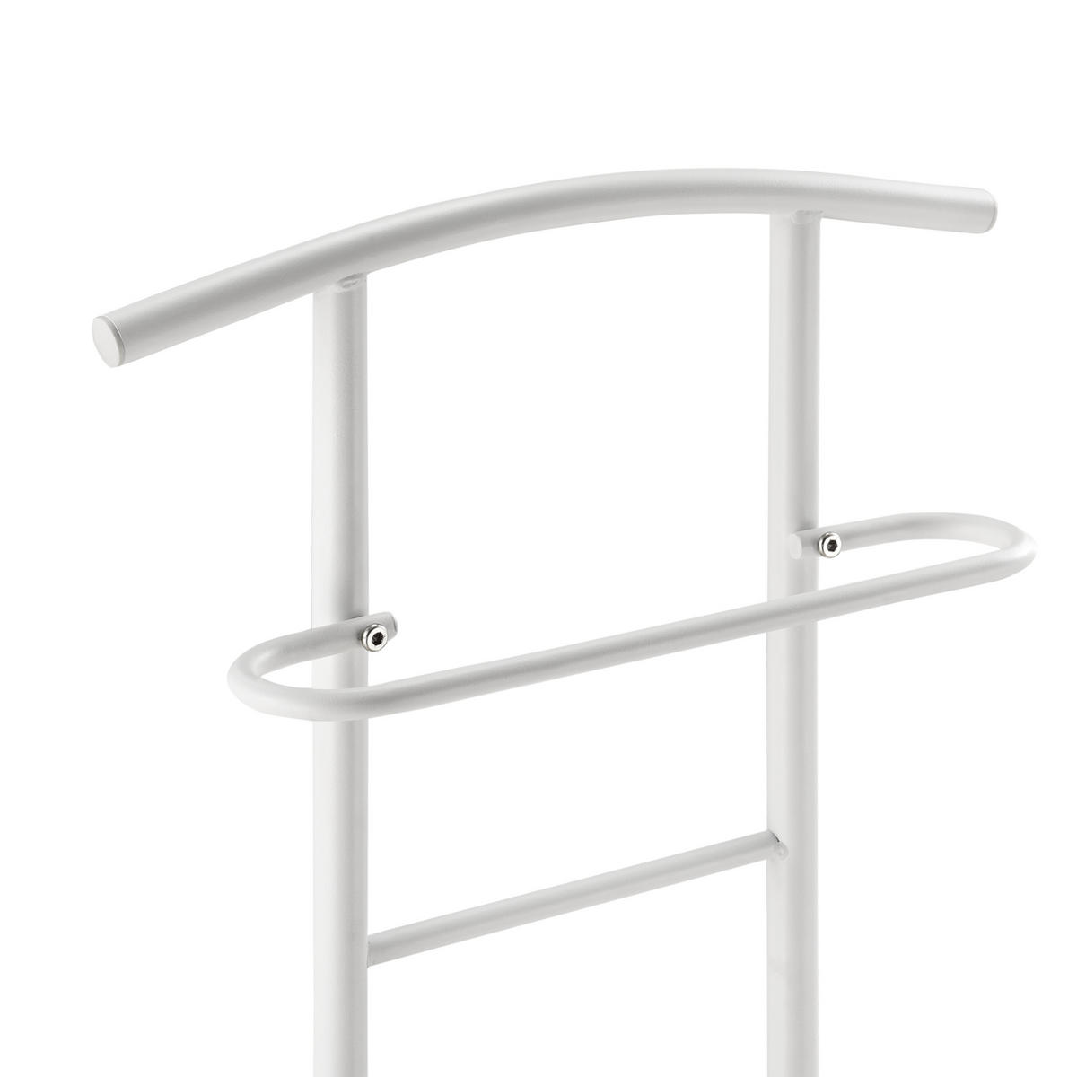 HERRENDIENER Anaheim - Weiß, Metall (45/107/45cm) - [en.casa]