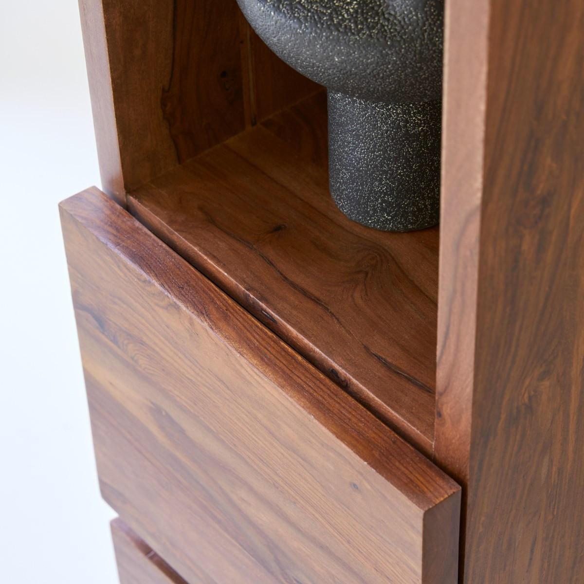 HOCHSCHRANK Nova Braun aus Palisander - Braun, Holz (30/147/30cm) - Tikamoon