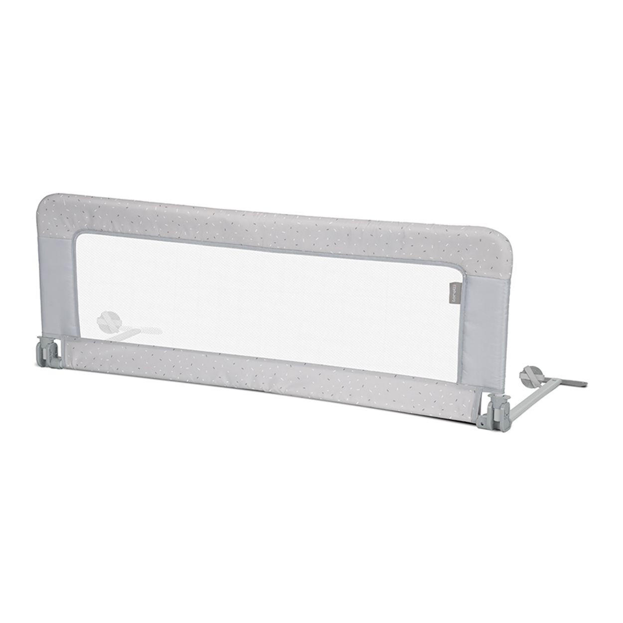 BETTSCHUTZGITTER Safety night 127 x 45 cm grau weiß 18 Monate bis 5 Jahre, faltbar, Tragetasche, Rausfallschutz, Reisebett - Grau, Metall (45/127cm) - Lorelli