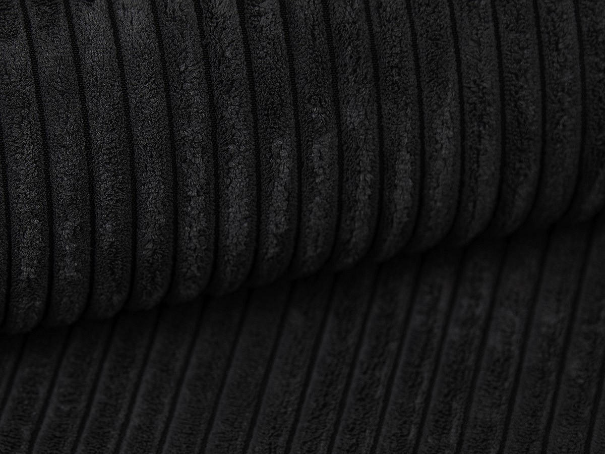 SOFA - 3 Personen - samt - schwarz Pineta - Schwarz, Textil (230/67/180cm) - Vente-Unique